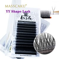 Wholesale Y shaped premium individual eyelash extensions supplies all size c/d curl matte YY lashes tray volume maquiagem cilios