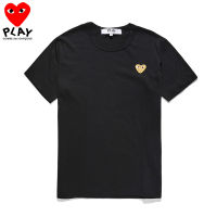 COMME Des Garcons เสื้อยืดสำหรับผู้หญิง,เสื้อยืดผู้ชายเสื้อยืดเสื้อคอตตอนแท้แขนสั้นเสื้อผ้าคู่รักสไตล์น่ารักใส่สบายๆนุ่มสบาย