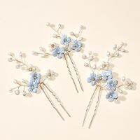 【YF】卍♈✥  3pcs U Shaped Hair Pins Headwear for Wedding Bridal Hairclip Jewelry Accessories