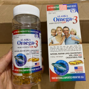 Viên dầu cá ALASKA OMEGA 3 With Coenzym Q10 - Giúp bổ não ,sáng mắt