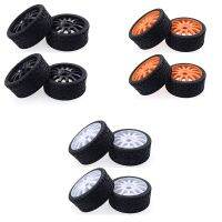 4PCS 1/8 RC Car Rubber Tyres Plastic Wheels for Redcat Hobao 1/8 /On-Road Car