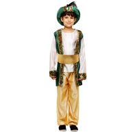 ♤ kids Children party aladdin costumes Aladdin Lamp genie costume Adam prince Fantasia Arab Clothing child boy