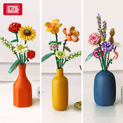 LOZ Flowers DIY decoration blocks Home decoration Model Building Blocks toys Assembly Toy Christmas Gift for Children Adult