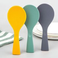 ❉☑ Rice Spatula Food Serving Rice Shovel Food Grade Heat-resistant Rice Spoon Silicone Standing BPA Free Rice Paddle Kitchen Gadget