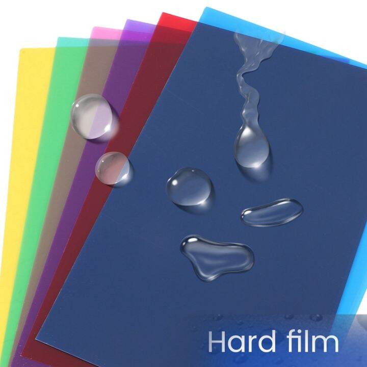 pack-of-6-colour-films-gel-transparent-coloured-film-heat-resistant-for-lamps-coloured-filter-30-x-21-cm