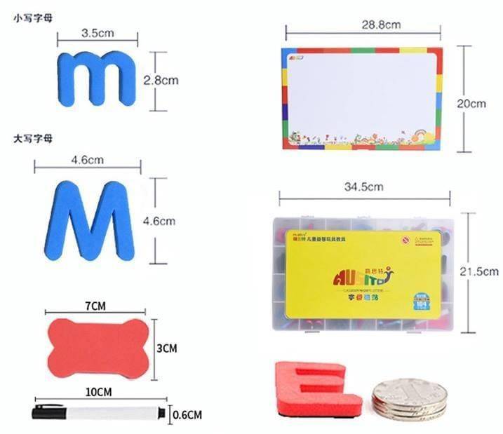 toyswonderland-ตัวอักษร-ตัวอักษรแม่เหล็ก-abc-พิมพ์เล็ก-พิมพ์ใหญ่