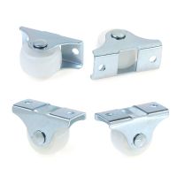 4pcs 1 Inch Drawer Wheel Plastic Directional Caster Guide Furniture Small Pulley Furniture Protectors Replacement Parts