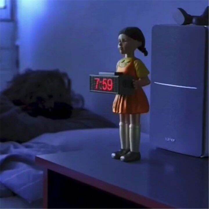[COD]DL 【Squid Game】 Korean LED Digital Alarm Clock Horror Sound