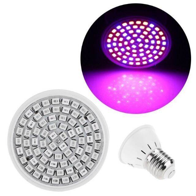 โปรโมชั่น-พร้อมส่งในไทย-หลอดไฟปลูกต้นไม้-72-และ-80-led-grow-light-full-spectrum-5-w-ราคาถูก-หลอด-ไฟ-หลอดไฟตกแต่ง-หลอดไฟบ้าน-หลอดไฟพลังแดด