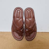 himmshoes - WILSON whiskey brown  รองเท้าสาน รองเท้าแตะชาย2023 รองเท้าแตะหนังแท้ รองเท้าแตะชาย รองเท้าแตะหนังสำหรับผู้ชาย รองเท้าแตะ