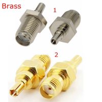 2pcs/lot SMA Female To CRC9 Male Straight Connector CRC9 Male To SMA Female RF Coaxcial Silver Nickel Plated Brass Gold Plated