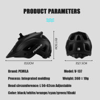 PEMILA กลางแจ้ง DH MTB จักรยานหมวกกันน็อก Integrally-Molded Road Mountain Bike หมวกกันน็อก Ultralight Racing ขี่จักรยานหมวกกันน็อก