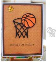 Shoot a Basket Ball Metal Cutting Die Stencil for DIY Scrapbooking Album Decorative Embossing Handmade Paper Cards Dies New 2021