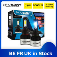 Novsight H7 LED Car Light H4 Led Headlight H1 Turbo Lamp H11 H3 Auto Lights 9005 HB3 9006 HB4 Fog Light 72W 9000LM Automobiles