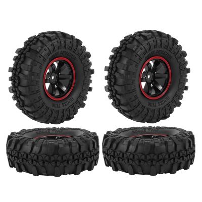 4Piece 110Mm 1.9 Inch Rubber Tyre Wheel Tire for 1/10 RC Crawler Car Axial SCX10 Traxxas TRX4 RC4WD D90 Replacement Accessories