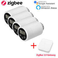 ZigBee ตัวควบคุมเทอร์โมสตัท3.0 Tuya ให้ความร้อนเทอร์โมสตาทอัจฉริยะ TRV ที่แม่นยำวาวล์เครื่องนำความร้อนตั้งโปรแกรมได้