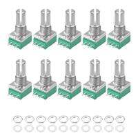 10 ชิ้น RV097N 3Pin potentiometer B5K B10K B20K B50K B100K B500K เพลาพร้อมสวิทช์เสียงปิดผนึก potentiometer