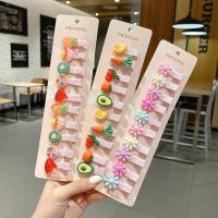 【jw】ﺴ  Childrens Hairpins Does Not Hurt The Babys Bangs Small Clip Broken Hair Cartoon Headwear Side