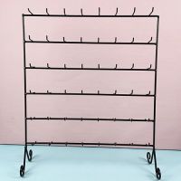 [COD] Wrought Iron Desktop Plane Earrings Rope Jewelry Rack Shelf