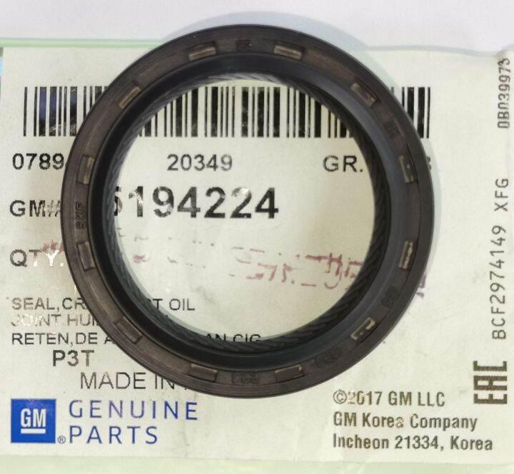 GM Crankshaft Oil Seal FRONT for Chevrolet Cruze 1.8L / Chevrolet