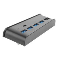 【HOT】 liaoxian3105992120 6 In 1 USB Splitter Expander Hub พร้อม5 USB A + 1พอร์ต USB C สำหรับ-PlayStation 5 Digital Edition Console สำหรับ PS5 USB Hub