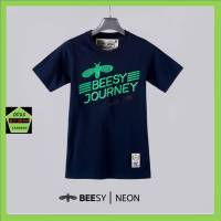 Beesy เสื้อคอกลม ชาย รุ่น Neon สีกรม