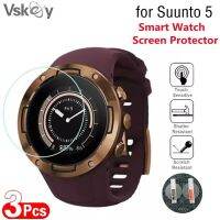 3PCS Smart Watch Screen Protector for Suunto 5 Round Tempererd Glass Anti-Scratch Protective Film for Suunto 5 Peak