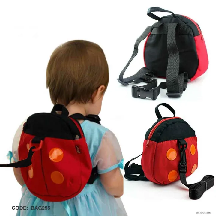 SAFETY KIDS CHILD LADYBUG ANTI LOST SAFETY WALK HARNESS BACKPACK Lazada PH