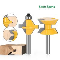 2pcs 12mm 12.7mm 8mm Shank 120 องศา Router Bit Set เครื่องตัดร่องงานไม้ทังสเตนโลหะผสมไม้ Tenon Milling Cutter Bits