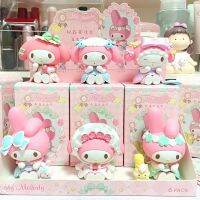 Sanrio ของฉันเมโลดี้กล่องทึบของเล่นงานเลี้ยงน้ำชาของฉันเมโลดี้โชว์ชิ้นเมโลดี้น่ารักเดสก์ท็อปของตกแต่งของขวัญ