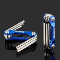 【LZ】✘  TOOPRE-Bicicleta Chromium Vanadium Aço Allen Wrench Mountain Bike Blue TL-833 Ferramenta Multifunções 92g 6 em 1