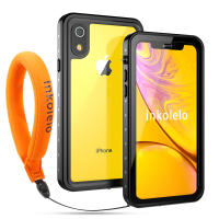 Inkolelo iPhone XR กรณีกันน้ำว่ายน้ำดำน้ำใต้น้ำเต็มปิดผนึกปก IP68กันฝุ่น Snowproof กันกระแทกกรณีโทรศัพท์สำหรับ iPhone XR