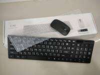 คีย์บอร์ดไร้สาย +เม้าส์ไร้สาย ฟรีถ่าน3ก่อน/SILICONE กันฝุ่น Wifi Mouse Wireless Mouse and Keyboard for PC 2.4 Ghz