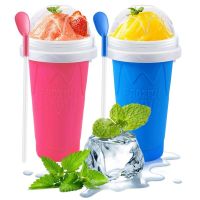 Capacity Slushy Cup Summer Squeeze Homemade Juice Water Bottle Quick-Frozen Smoothie Sand Cup Pinch Fast Cooling Magic Ice Cream