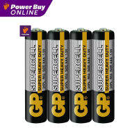 GP BATTERIES ถ่านคาร์บอนซิงค์ Supercall AAA (แพ็ค 4 ก้อน) รุ่น 24PL-IS4