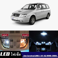 Kia Carnival (KV-II)  เซ็ตหลอดไฟ​ภายใน LED​ สว่าง ติดตั้งง่าย รับประกัน 1ปี ไฟเพดาน ส่องแผนที่ ประตู ขาว น้ำเงิน ส้ม 6000K