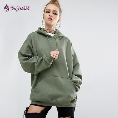 Yuzihua 2017บล็อกสี drawstring คลุมด้วยผ้าสุภาพสตรีท็อปส์เสื้อยืดแข็งสำหรับผู้หญิงเสื้อแขนยาว hooks hoodies ขนาดใหญ่