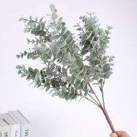 【CC】 Artificial Leaves Branches Silk Eucalyptus Wedding Fabric Room