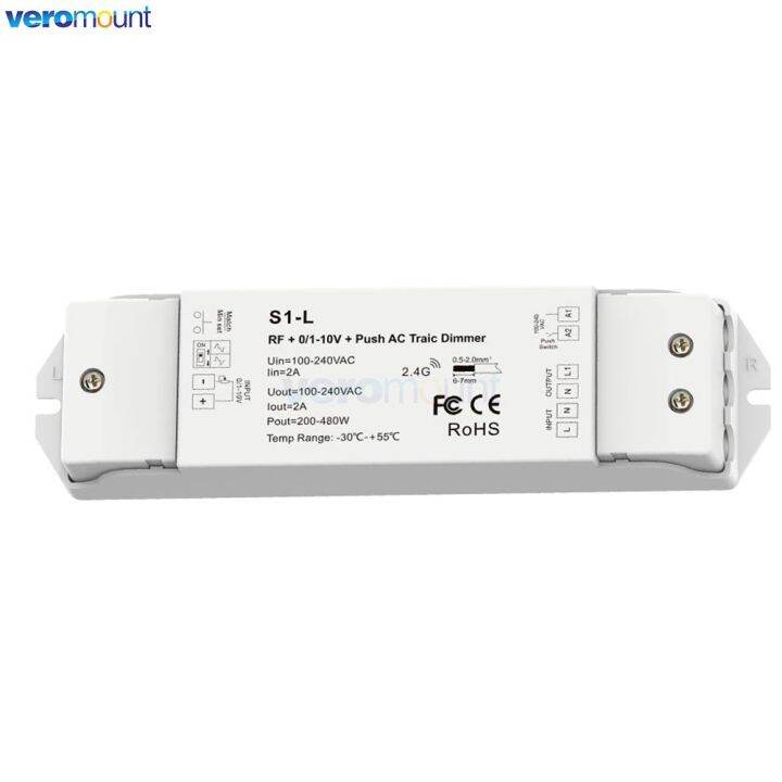 skydance-s1-l-ac-110v-220v-1ch-2a-rf-01-10v-push-ac-phase-cut-dimmer-1ช่องเอาต์พุต200-480w-สำหรับหรี่แสงได้-led-โคมไฟ