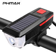 PHMAX Bộ Đèn Xe Đạp Năng Lượng Mặt Trời Đèn Pha Xe Đạp Leo Núi Chống Nước