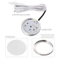 Hot 6Pcs Ultra Thin LED ภายใต้ตู้ Light Puck Light Kit 12V 18W Switch Power Adapter สำหรับ Home Kitchen Counter Light