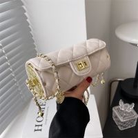 Fren e bag womens summer 23 new y fashn s texture rhombic a menger cylder bag -Bao23724❣