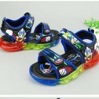 READY STOCK     2023  №✆ boys shoes 2-7 years old superman flash light childrens sandals boys