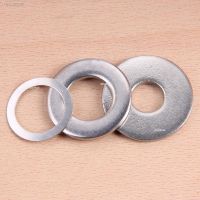 ☜ 1/2/5/10/20/50pcs 304 Stainless Steel Flat Washers Plain Gasket Pad RingThickness 0.5/1.0/1.5/2/3/4/5/6mm M12 M14 x OD 16-60mm