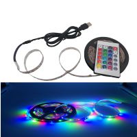 USB LED Strip โคมไฟ 2835SMD DC5V ยืดหยุ่นไฟ LED เทปริบบิ้น 1M 2M 3M 4M 5M HDTV ทีวีเดสก์ท็อปหน้าจอพื้นหลัง Bias แสง-asferttyre