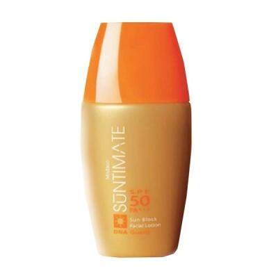 โลชั่นกันแดด Mistine Suntimate Sunblock Facial SPF 50 PA+++ มิสทีน ซันติเมท ซันบล็อก เฟเชีบล 20มล.