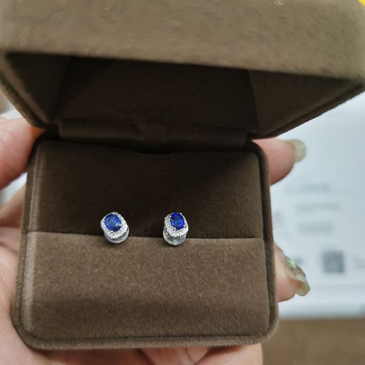 luowend-18k-white-gold-earrings-natural-sapphire-earrings-luxury-natural-diamond-jewelry-for-women-wedding-high-quality