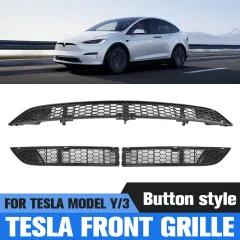 For Tesla Model Y Ventilation Grille Front Bumper Hood Vent Net Radiator  Protective Mesh Model 3 Car Anti Insect Net Accessories - AliExpress