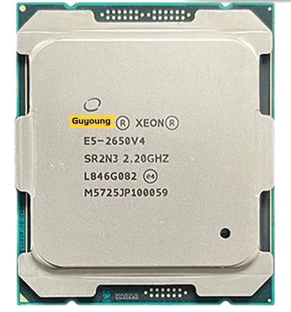 2650v4 E5 V4 E5-2650 Xeon 2.2 GHz ใช้สิบสองนิวเคลียส30M 105W 14nm