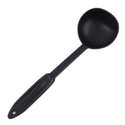 1pc Black Color Cooking Ladle For Serving Soup Utensil Tools Kitchen Soup Spoon Cookware Ladle Plastic Spoon